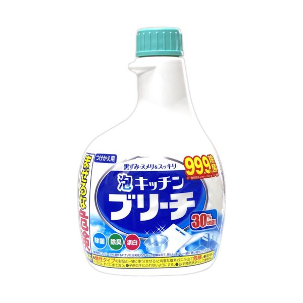 ミツエイ泡キッチンブリーチ 大容量 付替 520mL 1本 【×10セット】 【お徳用 まとめ買い お買い得 業務..