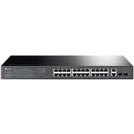 TP-LINK JetStream 28ポート ギガビット イージースマートスイッチ (24PoE+ポート搭載) TL-SG1428PE (UN) TP-LINK JetStream 28ポート ギガビット イージースマートスイッチ (24PoE+ポート搭載) TL-SG1428PE (UN)