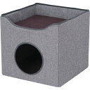 ペットハウス ルーフベッド付き GY グレー 【 ペット用品 犬用品 猫用品 うさぎ ベッド 犬 猫 PET bed 睡眠 】