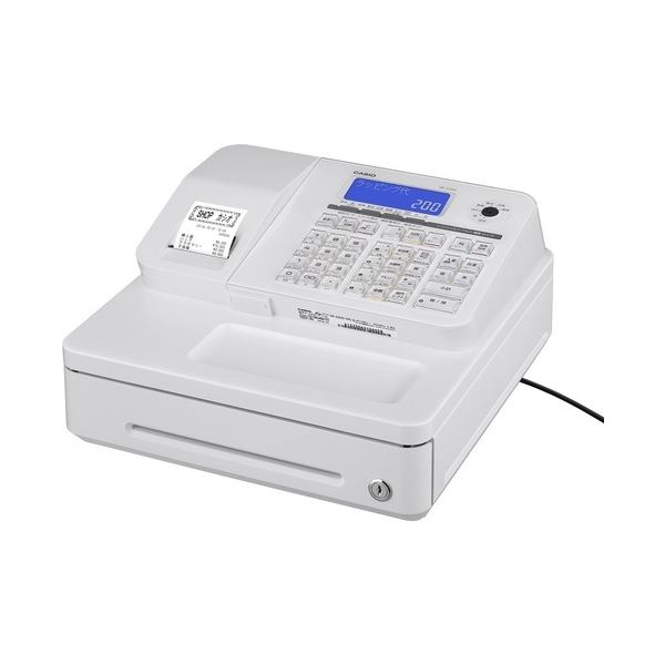 カシオ計算機 電子レジスター SR-S200-EX-WE ホワイト 日用品雑貨・文房具・手芸 文房具・事務用品 文具 オフィス用品 文房具 事務用品 レジスター