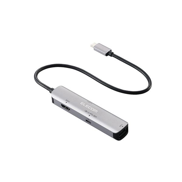 エレコム ドッキングステーション 4in1 HDMI+LAN シルバー DST-C29SV 1個