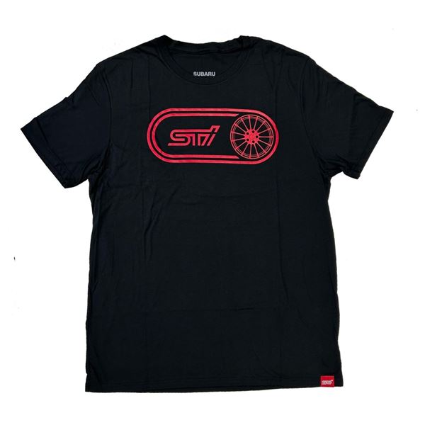 SUBARU (スバル)ホイールシルエット プリントTシャツ Lサイズ