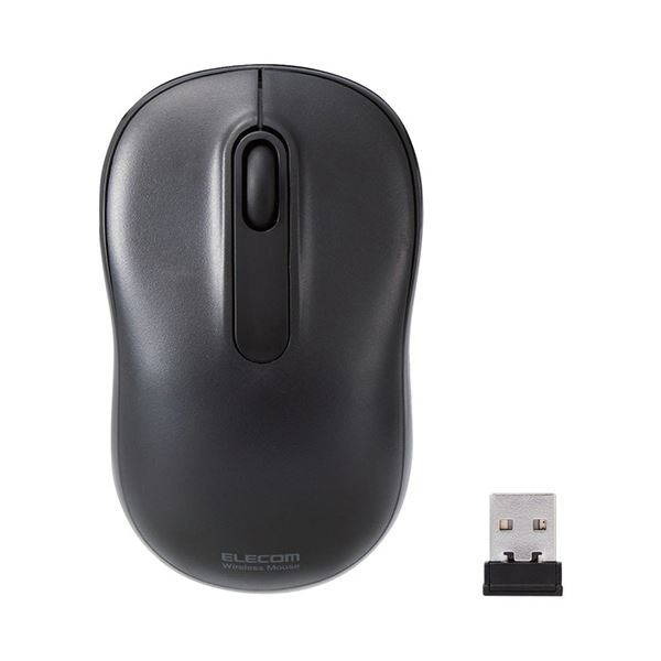 ELECOM エレコム PC機器 抗菌ワイヤレス静音光学式マウス 3ボタン Mサイズ ブラック M-DY11DRSKBK 1個