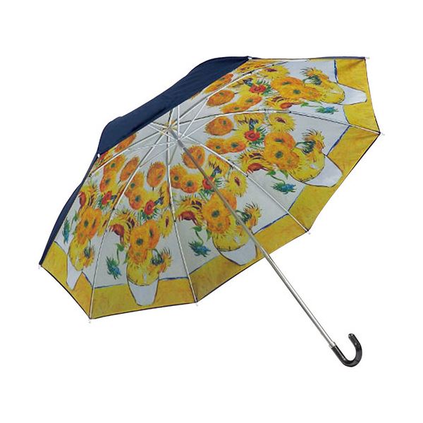 晴雨兼用名画折りたたみ傘 ゴッホひまわり 2105-030 ( 掃除用品 文房具・事務用品 生活雑貨 オフィス用品 日用品雑貨 日用消耗品 文房具 お掃除 )