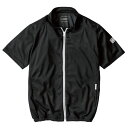 村上被服 HOOH 半袖ニットブルゾン V771 ブラック サイズ:4L 服単品 〔バッテリー・ファン・ケーブル別売〕(4)