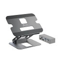 j5 Create マルチアングルデユアルHDMI ドック ノートPCスタンド スペースグレー JTS427 1台(2)