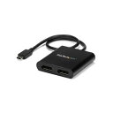StarTech.com マルチモニターアダプタ MSTハブ 4K USB C (オス)-ディスプレイポート (メス)×2口Windows用 ブラック MSTCDP122DP 1個