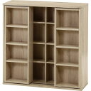 ダブルスライドラック オーク 組立品【代引不可】|詳細画像