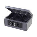 日本アイエスケイ 手提げ金庫 M ダークグレー H-36D 日用品雑貨・文房具・手芸 文房具・事務用品 文具 オフィス用品 文房具 事務用品 金庫(3)