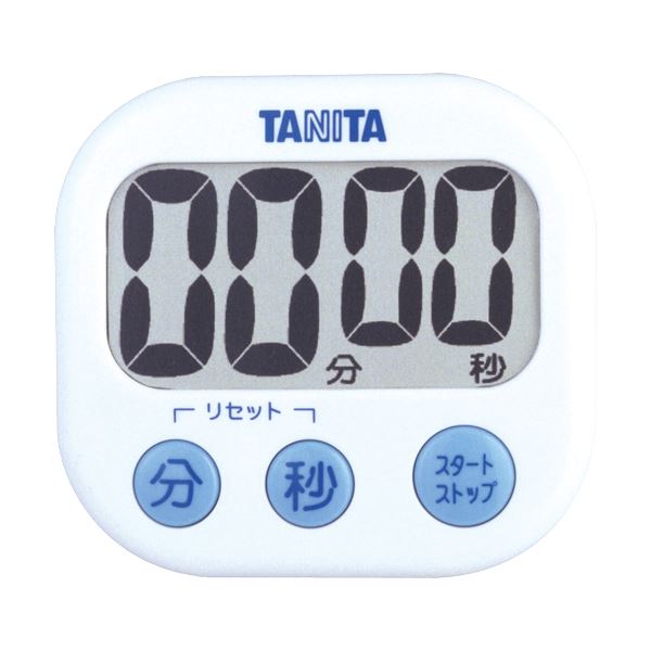 【セット販売 お買い得 値引 まとめ売り】 タニタ でか見えタイマー ホワイト TD-384WH 1個 【 5セット】 日用品雑貨・文房具・手芸 キッチン用品 生活雑貨