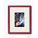 聖 版画額 〔 インチサイズ 吉岡浩太郎 聖夜 〕 日本製 額縁 額 フレーム 一枚一枚摺られた本物のシルク版画絵画額 額縁 フレーム 絵画フレーム ディスプレ...