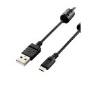 ELECOM エレコム デジカメ用USBケーブル (microB) DGW-AMBF05BK 【×5セット】 【お徳用 まとめ買い お買い得 業務用 割引 セッ...