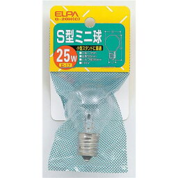 【セット販売】 ELPA S型ミニ球 電球 25W E17 クリア G-20H（C） 【×30セット】