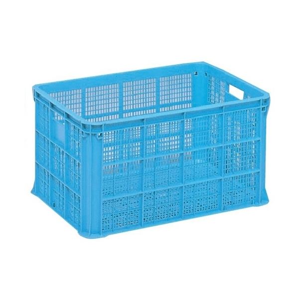 リステナー / 網目コンテナボックス 【MB-150】 ブルー メッシュ構造 〔みかん 果物 野菜等収穫 保管 保存 物流〕 （ 掃除用品 文房具・事務用品 生活雑貨 オフィス用品 日用品雑貨 日用消耗品 文房具 お掃除 ）