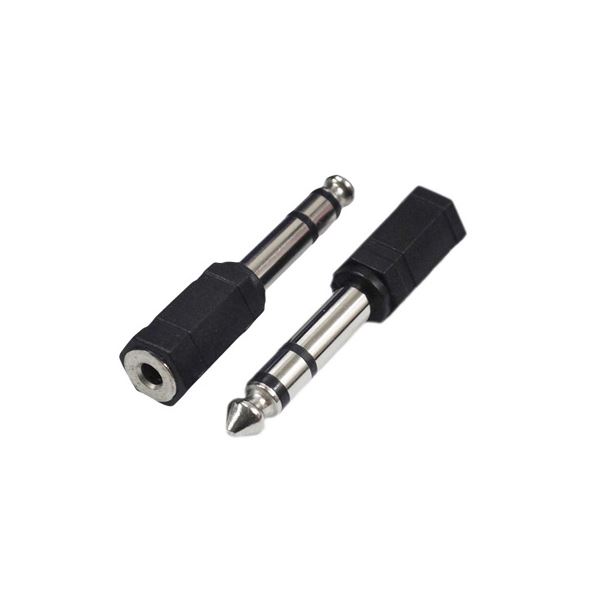 変換名人 AVプラグ 3.5mm (メス) to 6.5mm (オス)ステレオ AV / 35J-65PS (2P) 【×20セット】 【お徳用 まとめ買い お買い得 業務用 割引 セット販売】
