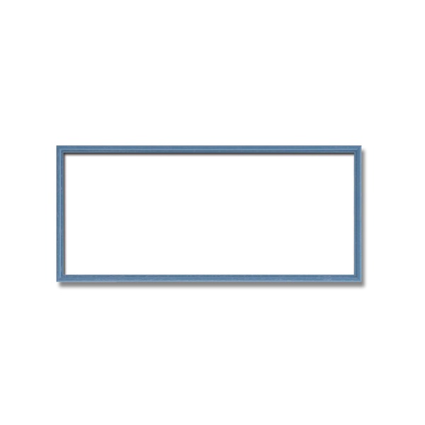 【長方形額】木製額 縦横兼用額 カラー4色展開 ■カラー長方形額（500×250mm）ブルー