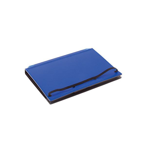 （まとめ） ナカバヤシ 折りたたみクリップボード A4判タテ型（二つ折りタイプ） ブルー 【×5セット】 2