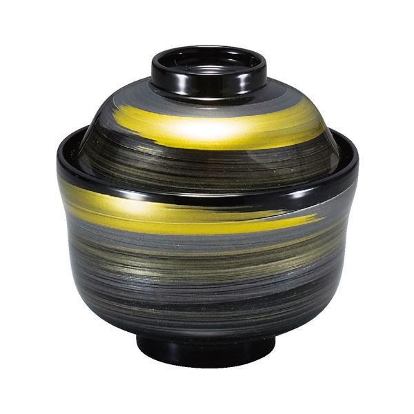 まゆ型吸物椀 / お椀 【黒一筆かすり TA】 直径105×高さ103 （71）mm 日本製 食洗機対応 〔和食 レストラン 居酒屋 店舗 業務用 キッチン 厨房 お店〕 【 キッチン用品・食器・調理器具 日用雑貨・キッチン用品 食器・カトラリー・グラス お椀 皿 】