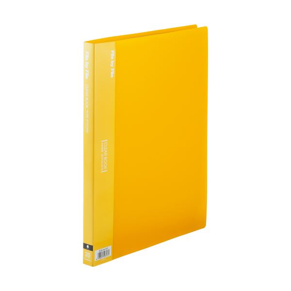 ビュートン クリヤーブック （クリアブック） A4タテ 20ポケット 背幅17mm イエロー BCB-A4-20Y 1冊 【..