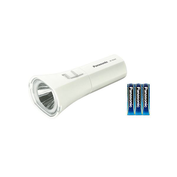 パナソニックコンシュ LED懐中電灯 ホワイト 【×5セット】 【お徳用 まとめ買い お買い得 業務用 割引 セット販売】