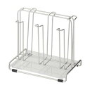 グラススタンド コップスタンド 幅18.9cm 24個セット トレー付 ステンレス 丈夫 耐久性 ポゼ 水きりラック キッチン 【お徳用 まとめ買い お買い得 ...