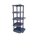 【8個セット お徳用 まとめ買い お買い得 お徳用セット】 シューズラック / 下駄箱 5段 【ブラック 幅355mm】 日本製 省スペース仕様 Like-it 『吉川国工業所』 【お徳用 まとめ買い お買い得 業務用 割引 セット販売】