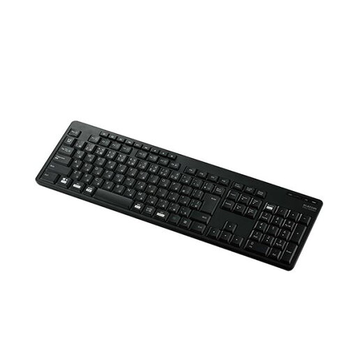 ELECOM エレコム PC機器 Bluetooth静音フルキーボード ブラック TK-FBM118SKBK ELECOM エレコム PC機器 Bluetooth静音フルキーボード ブラック TK-FBM118SKBK
