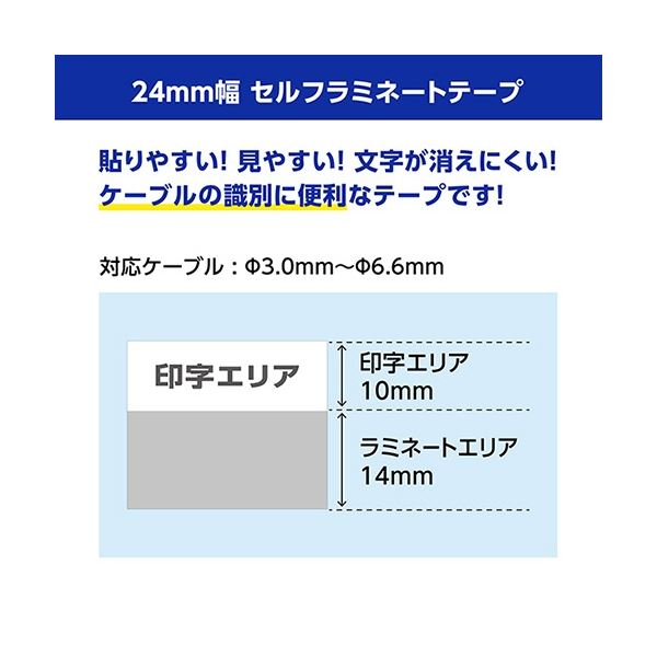 直送・代引不可 カシオ計算機 ネームランド キレイにはがせる強粘着テープ 白 36mm XR-36GCWE 別商品の同時注文不可