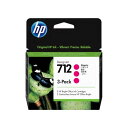 HP712インクカートリッジ マゼンタ 29ml 1個 【×3個セット】 3ED78A