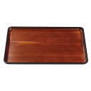 尺6 DX長手盆 / トレー 【チーク木目普賢塗SL】 485mm×340mm×29mm 日本製 〔和食 レストラン 居酒屋 店舗 業務用 キッチン 厨房 お店〕 キッチン用品・食器・調理器具 日用雑貨・キッチン用品 配膳用品 お盆・トレー キッチン トレー お盆 業務用食器