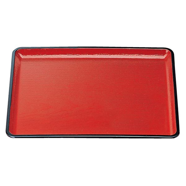 尺2 桐木目会席盆 / トレー 【朱天黒SL】 367mm×286mm×16mm 日本製 〔和食 レストラン 居酒屋 店舗 業務用 キッチン 厨房 お店〕 キッチン用品・食器・調理器具 日用雑貨・キッチン用品 配膳用品 お盆・トレー キッチン トレー お盆 業務用食器