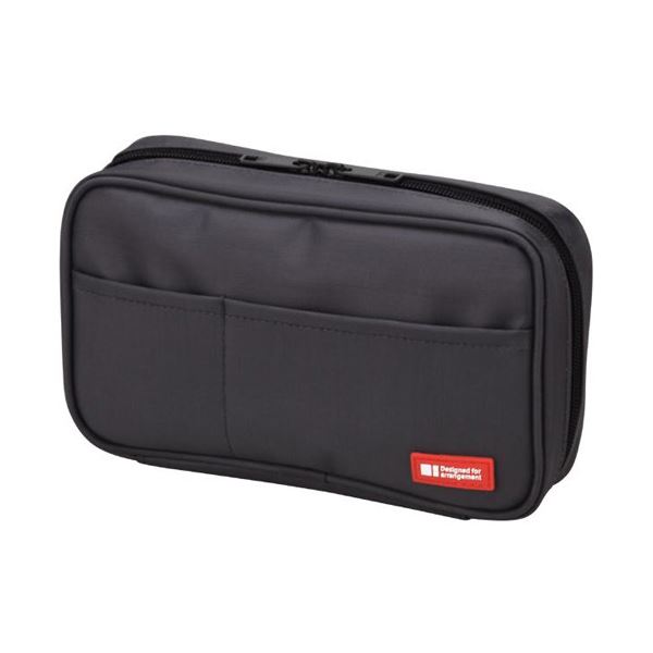 リヒトラブ ペンケース （ブックタイプ）黒 A-7551-24 1個 【×10セット】 【お徳用 まとめ買い お買い得 業務用 割引 セット販売】 日用品雑貨・文房具・手芸 文房具・事務用品 文具 オフィス用品 文房具 事務用品