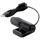 ELECOM エレコム PC機器 Webカメラ / 200万画素 / オートフォーカス / Full HD / 内蔵マイク付 / ブラック UCAM-C820ABBK