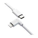 【5個セット お徳用セット】 エレコム iPhoneケーブル iPadケーブル 抗菌 L型コネクタ タイプC PD対応 充電 データ転送 2m ホワイト MPA-CLL20WHX5 【お徳用 まとめ買い お買い得 業務用 割引 セット販売】