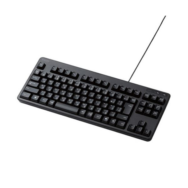 ELECOM エレコム 有線コンパクトキーボードブラック TK-FCM103BK 1台 【×3セット】 【お徳用 まとめ買い お買い得 業務用 割引 セット販売】