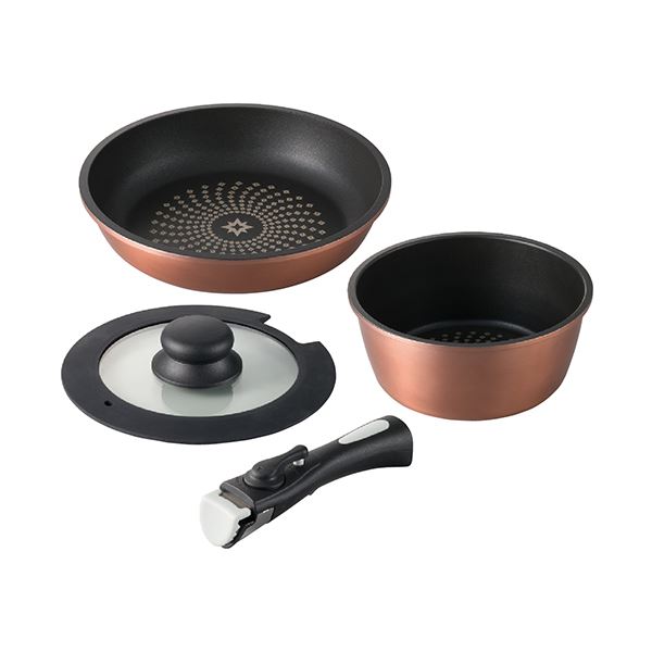 ククナ ダイヤモンドコート着脱鍋4点セットB 2142-076 【 キッチン用品・食器・調理器具 日用雑貨・キッチン用品 キッチン 鍋・フライパン 圧力鍋 】