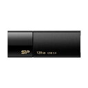 シリコンパワー USB3.0スライド式フラッシュメモリ 128GB ブラック SP128GBUF3B05V1K 1個(2)