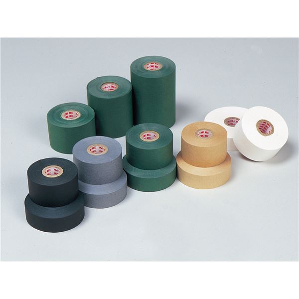 （まとめ）Muカラーテープ（水張りテープ） 25mmx50m 緑