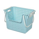 ヒマラヤ化学 積重ねワイドバスケット ブルー 1個 【×10セット】 【お徳用 まとめ買い お買い得 業務用 割引 セット販売】 ( 掃除用品 文房具・事務用品 生活雑貨 オフィス用品 日用品雑貨 日用消耗品 文房具 お掃除 )