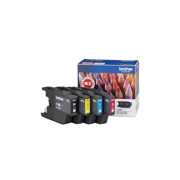 【BROTHER ブラザー工業】 事務用品 文具 プリンター機器 ブラザー インクカートリッジ LC12-4PK 4色 【インク インクカートリッジ トナー カートリッジ 印刷 業務用 コピー プリンター】 プリンタ PCサプライ・消耗品 ブラザー(BROTHER)用