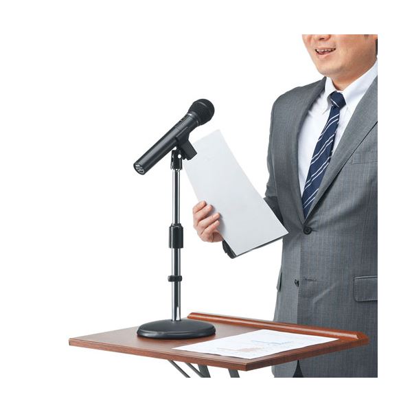 世田谷家具インテリアストアのサンワサプライ マイクスタンド MM-SPST2N｜アングル3