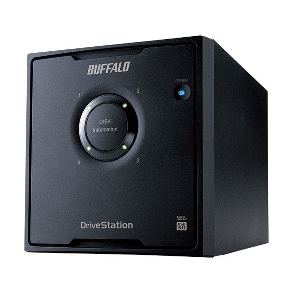 バッファロー ドライブステーションRAID5対応 外付けHDD USB3.0用 4ドライブ 16TB HD-QL16TU3 / R5J 1台