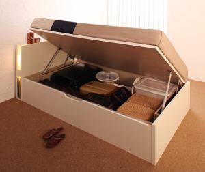 【 跳ね上げ式ベッド 】 開閉・深さが選べる 跳ね上げベッド 収納ベッド 夕月 ユフヅキ 薄型スタンダー..