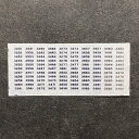 丹沢の3000形前面車番メタリックインレタ(Nゲージ)