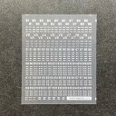 西新幹線窓貼編成標記インレタ(Nゲージ)