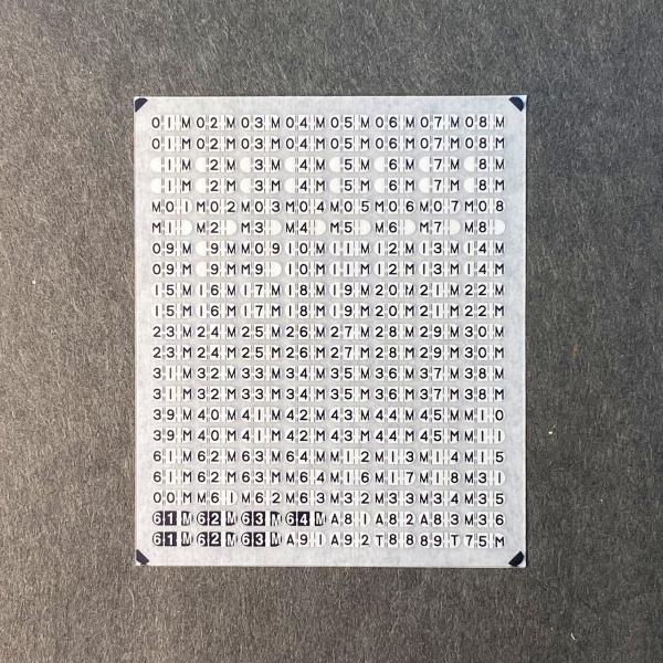 国電運番表示インレタ2（森ノ宮篇）(Nゲージ)