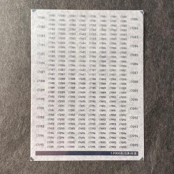 地下鉄17000系(8連)メタリック車番(Nゲージ)