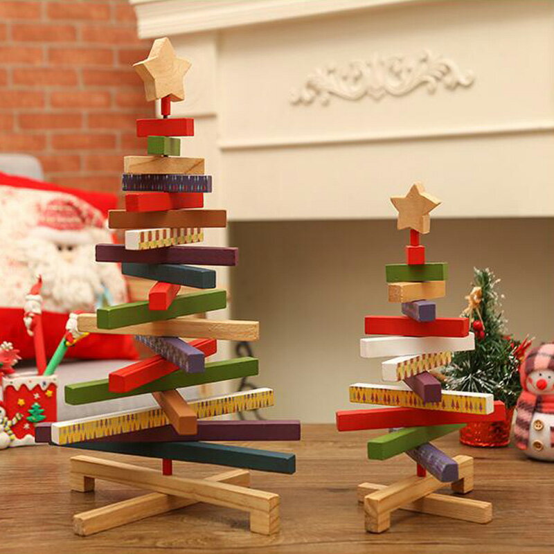 楽天setasuta-shopクリスマスツリー ミニサイズ 卓上 木製 クリスマスツリー クリスマス グッズ ツリー オーナメント なし ツリー おしゃれ 北欧風 まるで本物 スリム
