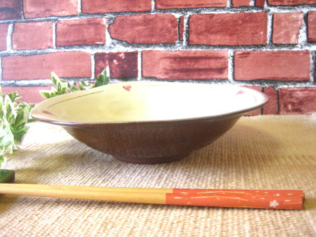 【店長おすすめ!!】和食器プチハート模様深み皿「訳あり」『アウトレット込み』