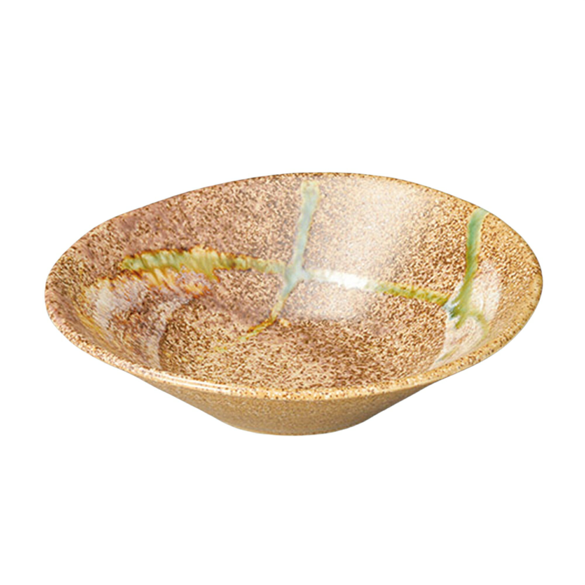 ☆中鉢☆ 伊賀イラボ織部白刷毛小鉢 [150×142×42mm] | 食器 和食器 和皿 カフェ 料亭 業務用 贈答 プレゼント ギフト おしゃれ かわいい モダン お祝い セット